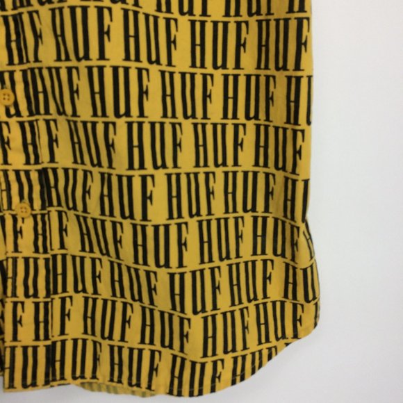 HUF Night Market All Over Logo Repeat Print Shirt - Picture 7 of 7